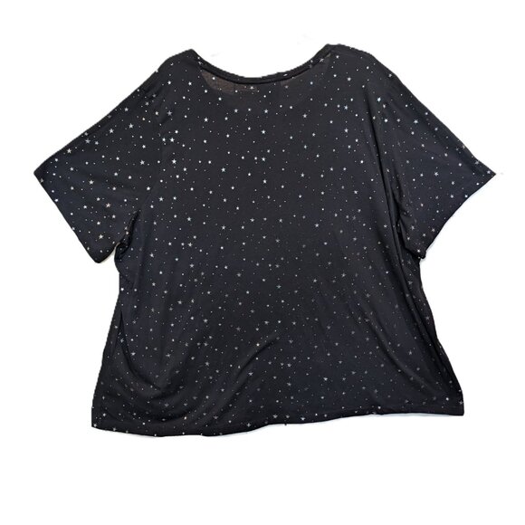 Catherines Black Stars Top Size 3X (26/28W) - Picture 3 of 10